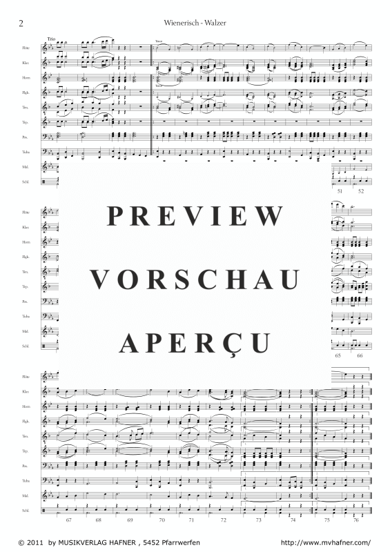 Product gallery: Page 6 of 11 Wienerisch - Walzer, , (large wind orchestra)