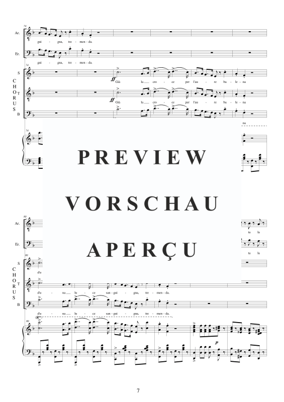 Produktgalerie: Seite 8 von 11 I Lombardi - (Act 2-Vb) Sei tu l'uom della caverna, , Gemischter Chor STB Soli und Klavier