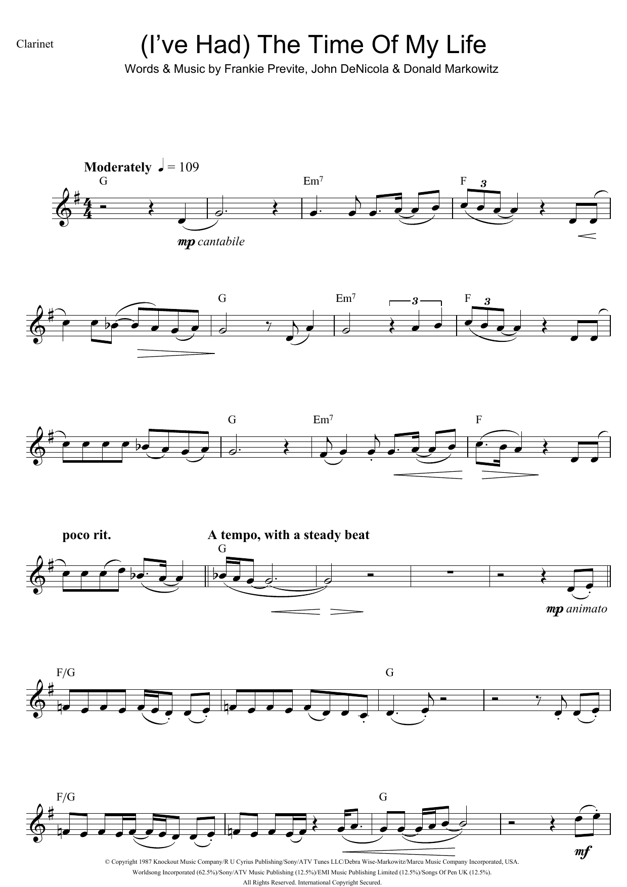 Product gallery: Page 1 of 1 (I've Had) The Time Of My Life, Bill Medley