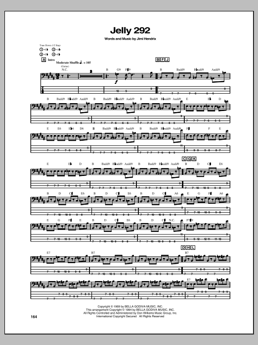 Produktgalerie: Seite 1 von 1 Jelly 292, Jimi Hendrix, E-Bass