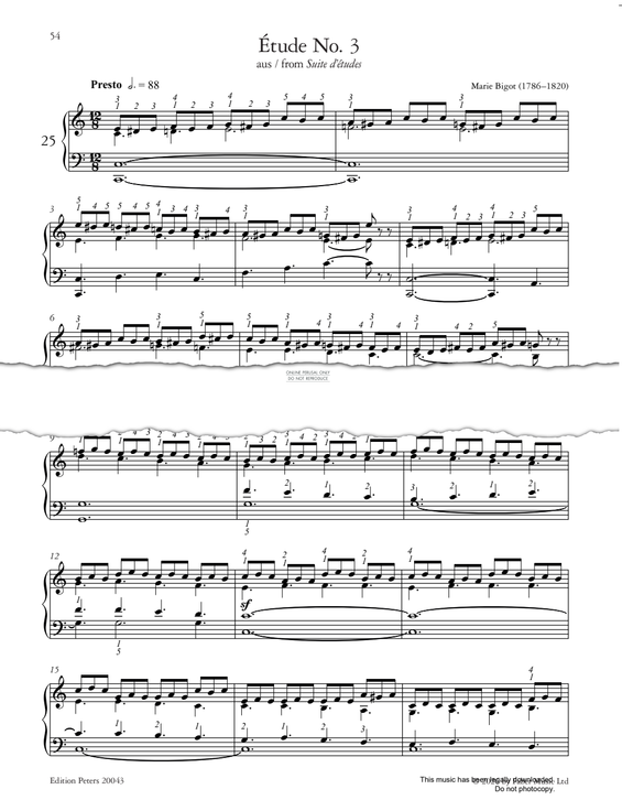 Produktgalerie: Seite 1 von 1 Etüde No.3, Marie Bigot, Klavier