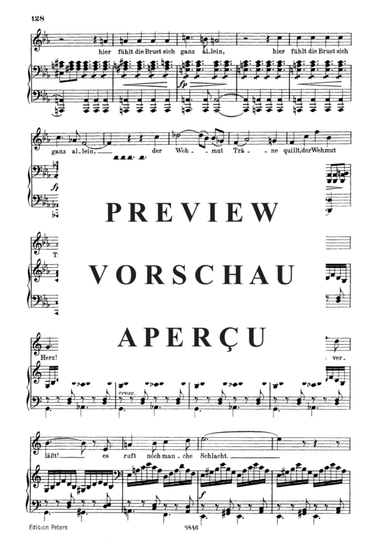 Product gallery: Page 4 of 6 Kriegers Ahnung, D.957-2 (Schwanengesang), , Medium Voice and Piano