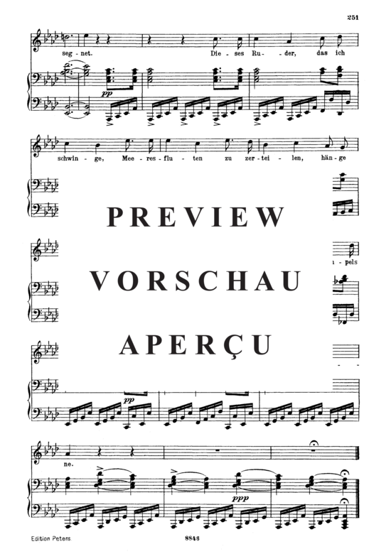 Product gallery: Page 3 of 3 Lied eines Schiffers an die Dioskuren D.360, , Medium Voice and Piano