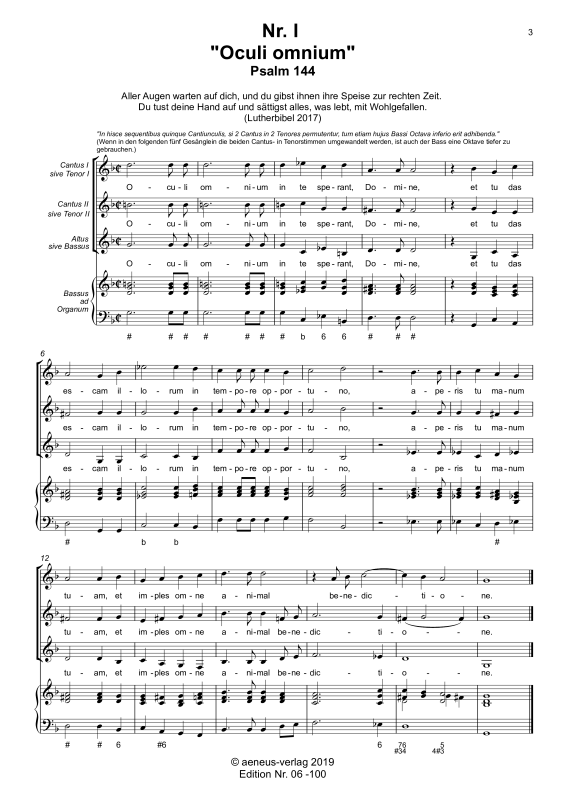 gallery: Harmoniae novae Heft 1, , Chor 3-stimmig mit B.C.