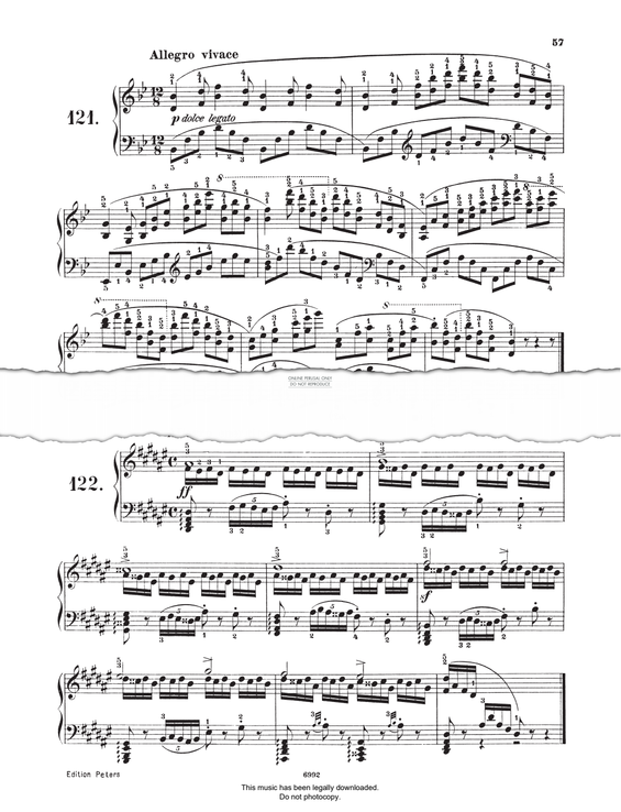 Produktgalerie: Seite 1 von 1 Study (Op. 821, No.121), Carl Czerny, Klavier