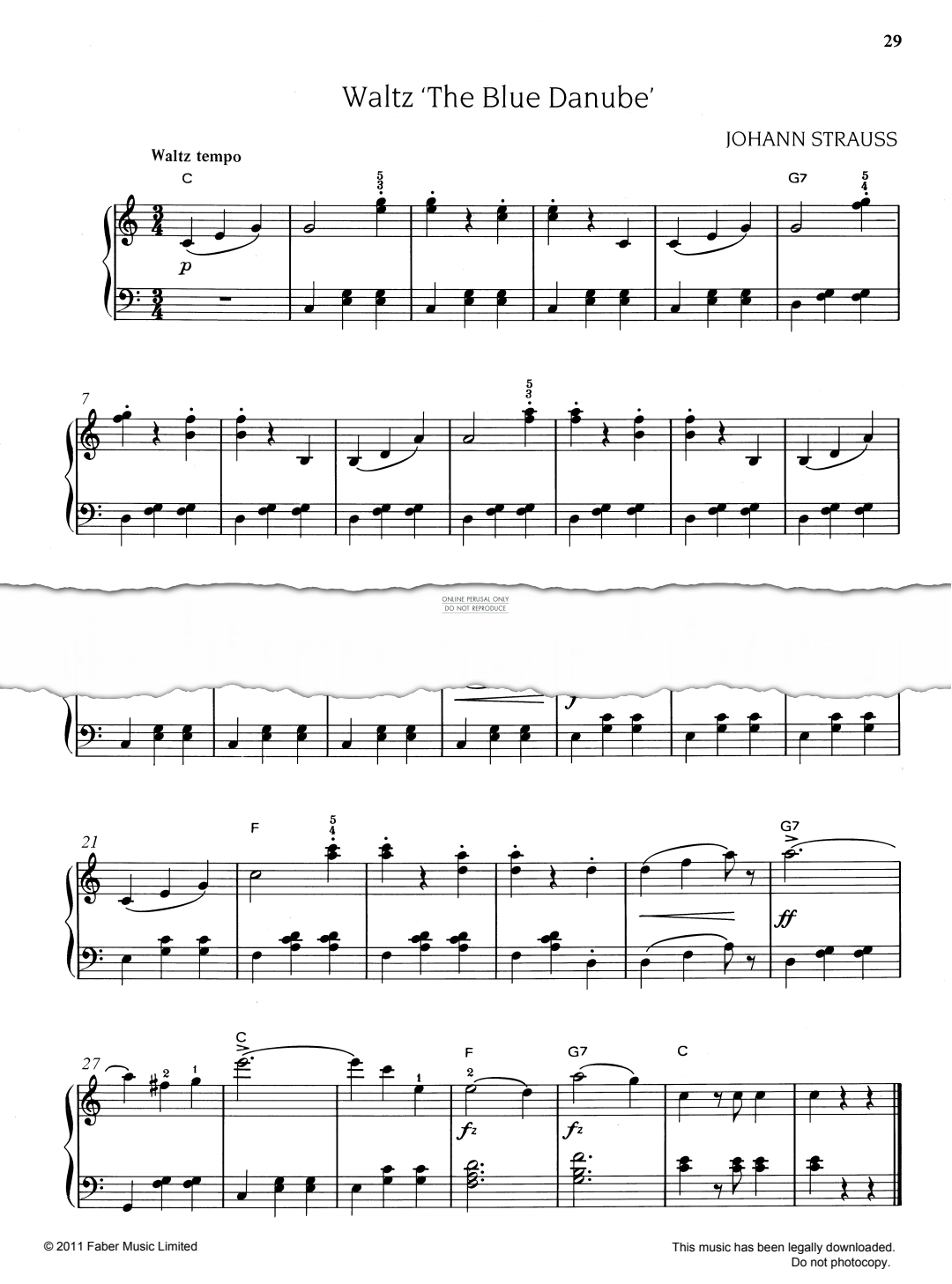 Product picture to: Waltz (from 'The Blue Danube')