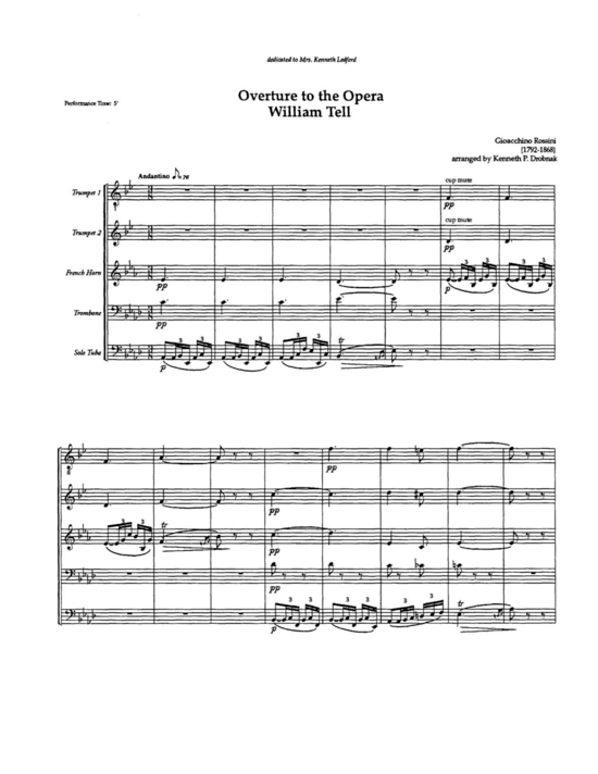 Produktbild zu: William Tell Gioacchino Rossini