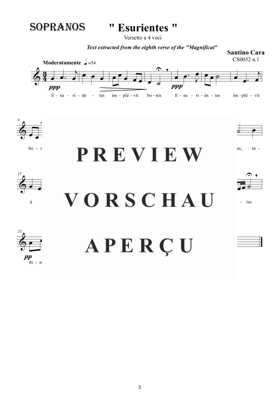 Product gallery: Page 4 of 7 Esurientes - Versetto (Magnificat), , Mixed Choir A Cappella