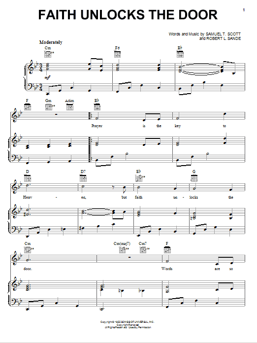 Produktgalerie: Seite 1 von 1 Faith Unlocks The Door, Samuel T. Scott, Gesang, Gitarre, Klavier
