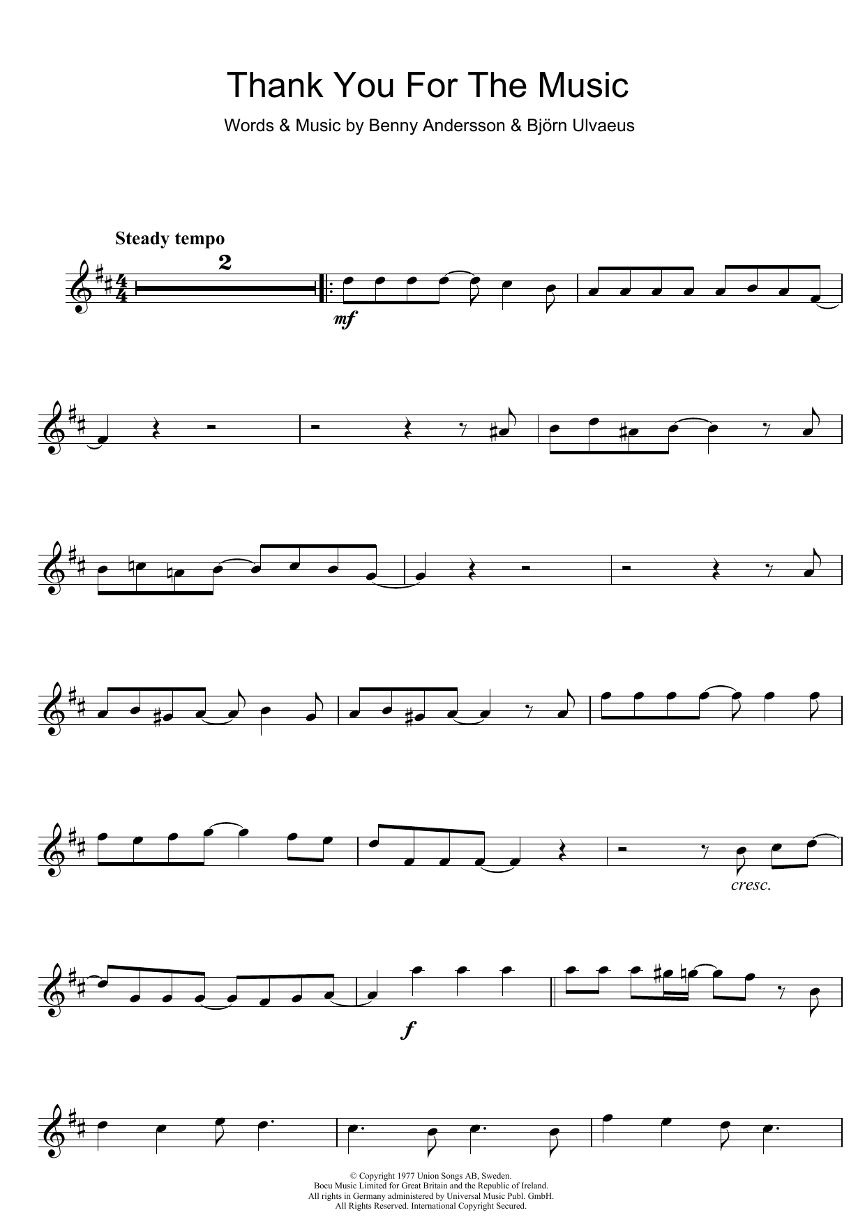 Product gallery: Page 1 of 1 Thank You For The Music, ABBA