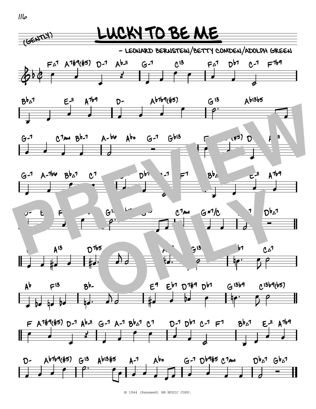 Produktbild zu: Lucky To Be Me (from On The Town) (arr. David Hazeltine)