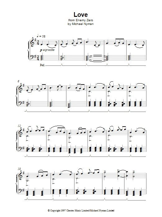 Product gallery: Page 1 of 1 Love, Michael Nyman