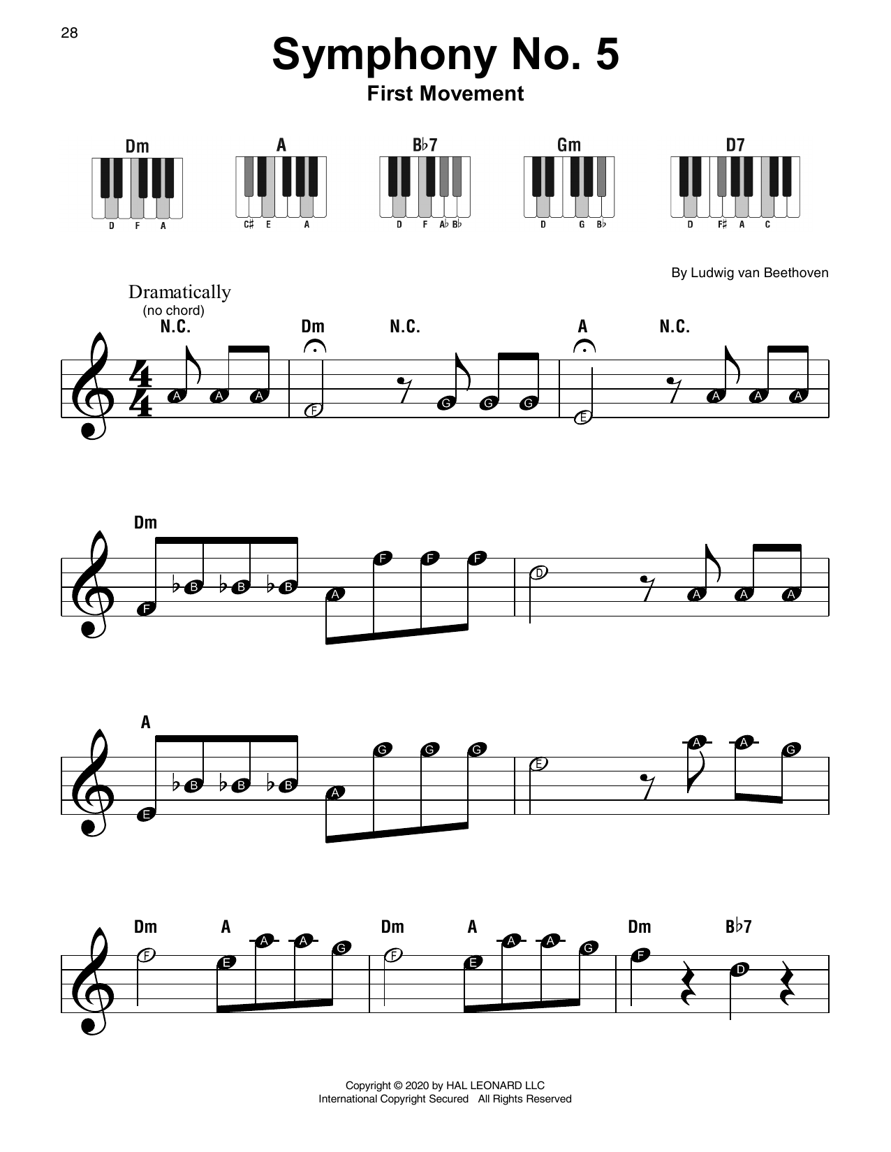 Produktbild zu: Symphony No. 5 In C Minor, First Movement Excerpt
