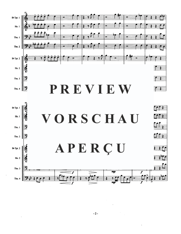 Produktgalerie: Seite 4 von 11 The Echo Song, , Blechbläser Oktett - 2 Trompeten, 2 Hörner und 4 Posaunen