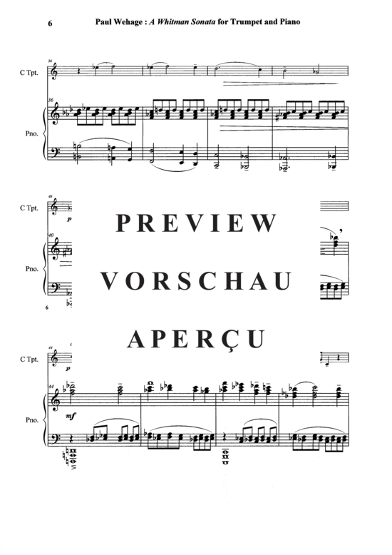 Produktgalerie: Seite 7 von 21 A Whitman Sonata , , (Trompete in B oder C + Klavier)