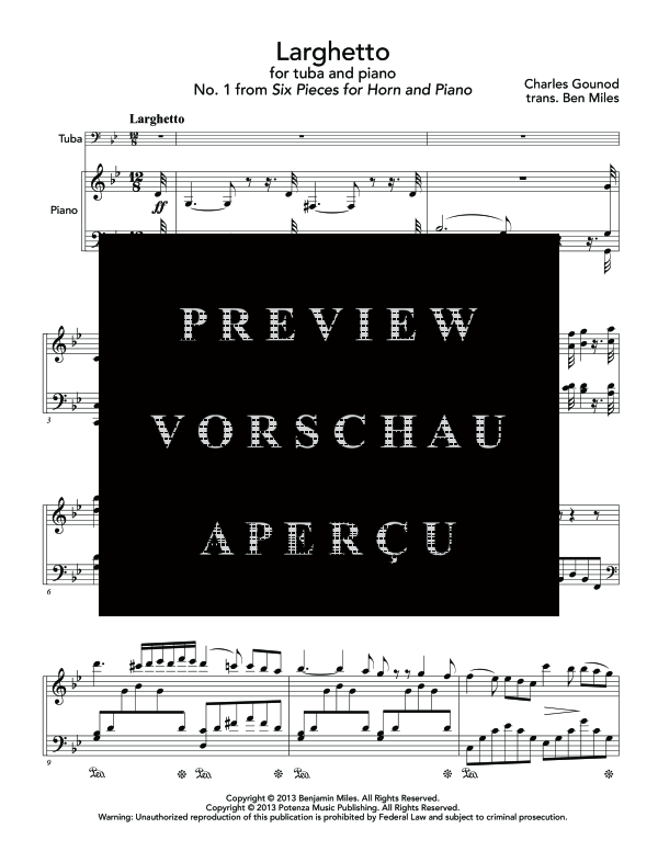 Product gallery: Page 5 of 11 Larghetto, , (tuba and piano)