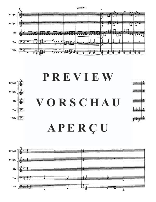 Produktgalerie: Seite 6 von 11 Quintet No. 1, , Blechbläserquintett