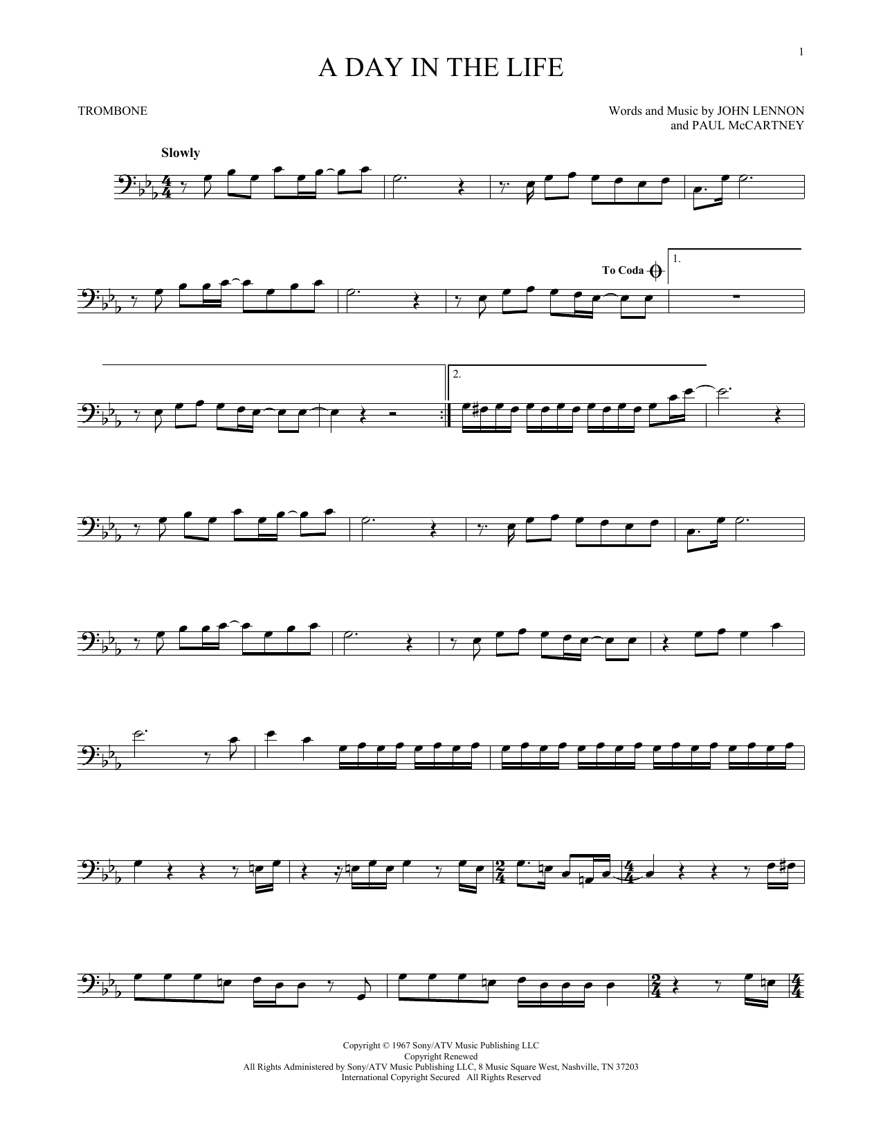 Product gallery: Page 1 of 1 A Day In The Life, The Beatles
