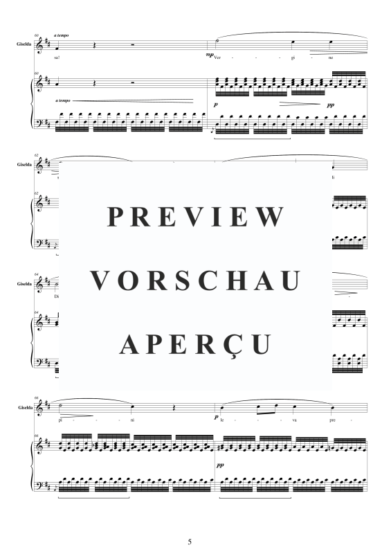 Produktgalerie: Seite 6 von 11 I Lombardi - (Act 1-VI) Salve Maria di grazie il petto, , Gemischter Chor SST und Klavier