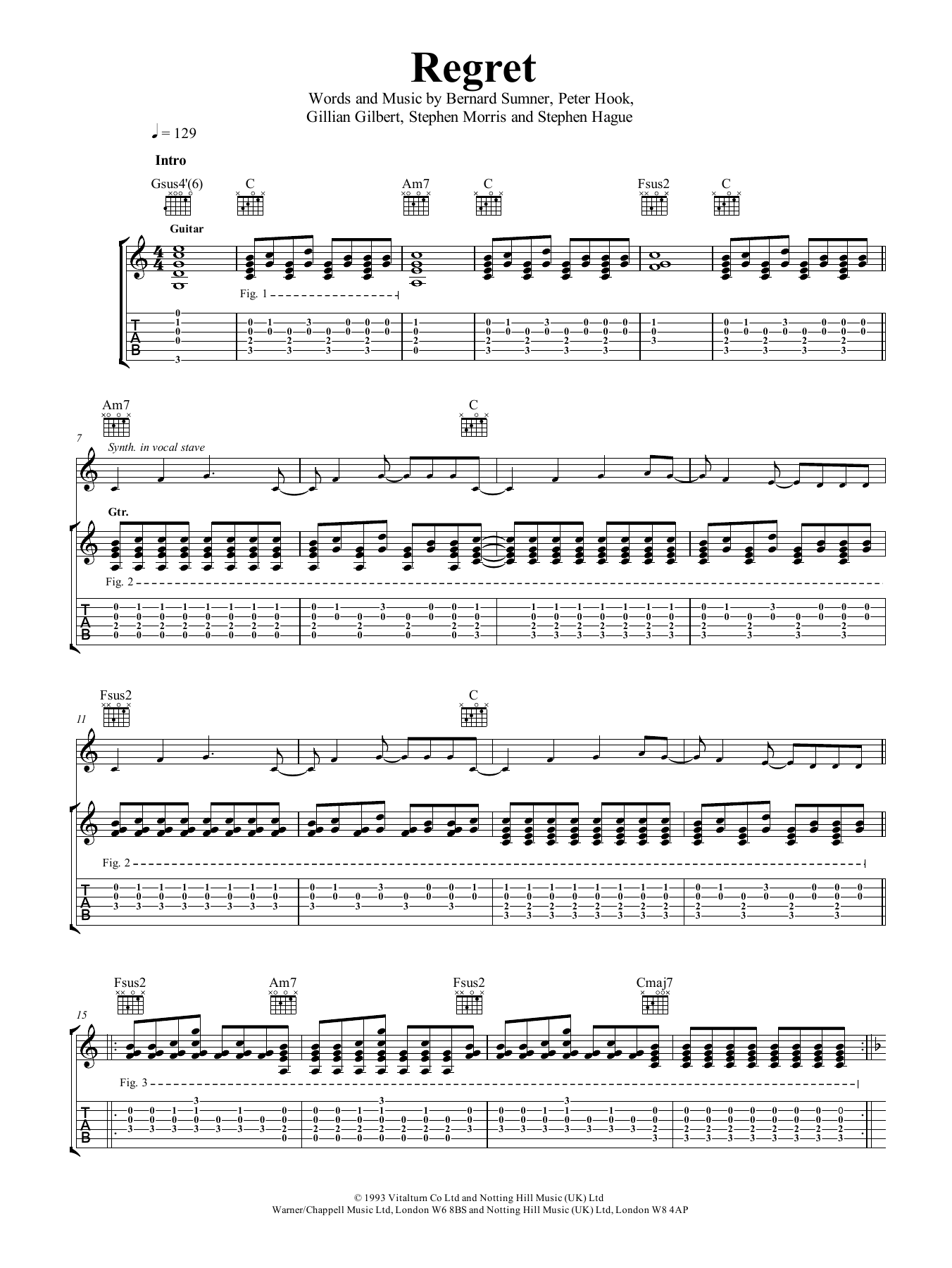 Produktgalerie: Seite 1 von 1 Regret, New Order, Gitarre