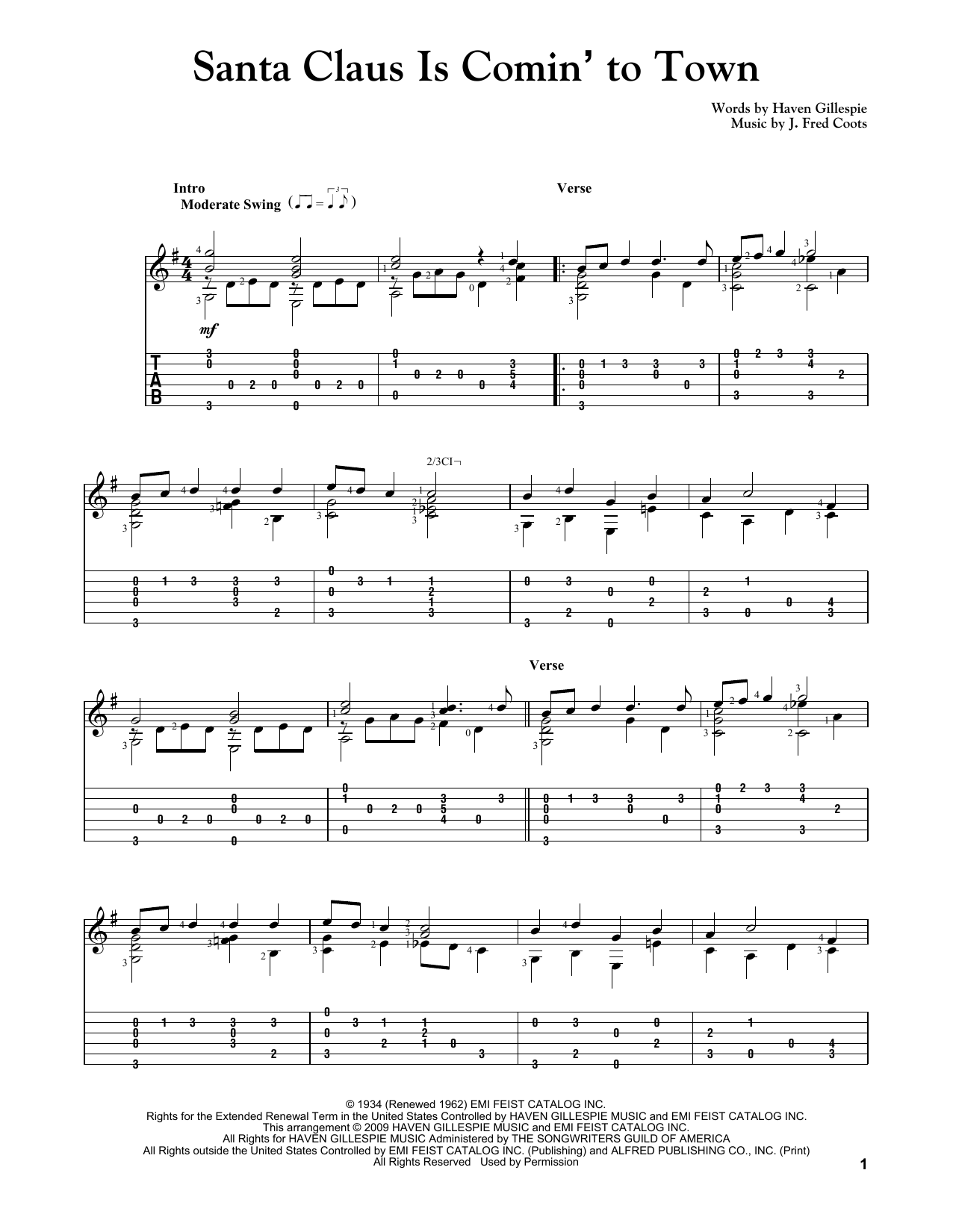 Produktbild zu: Santa Claus Is Comin' To Town