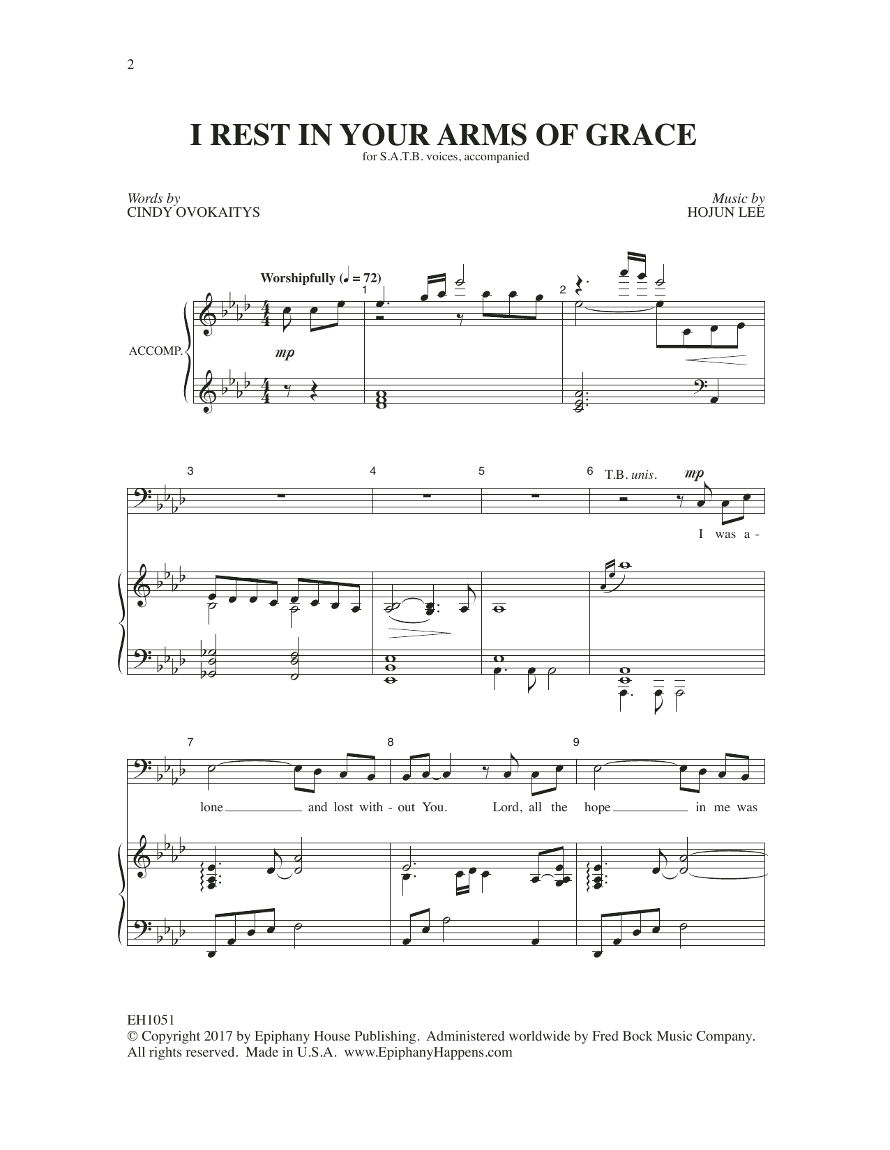 Product picture to: I Rest in Your Arms of Grace