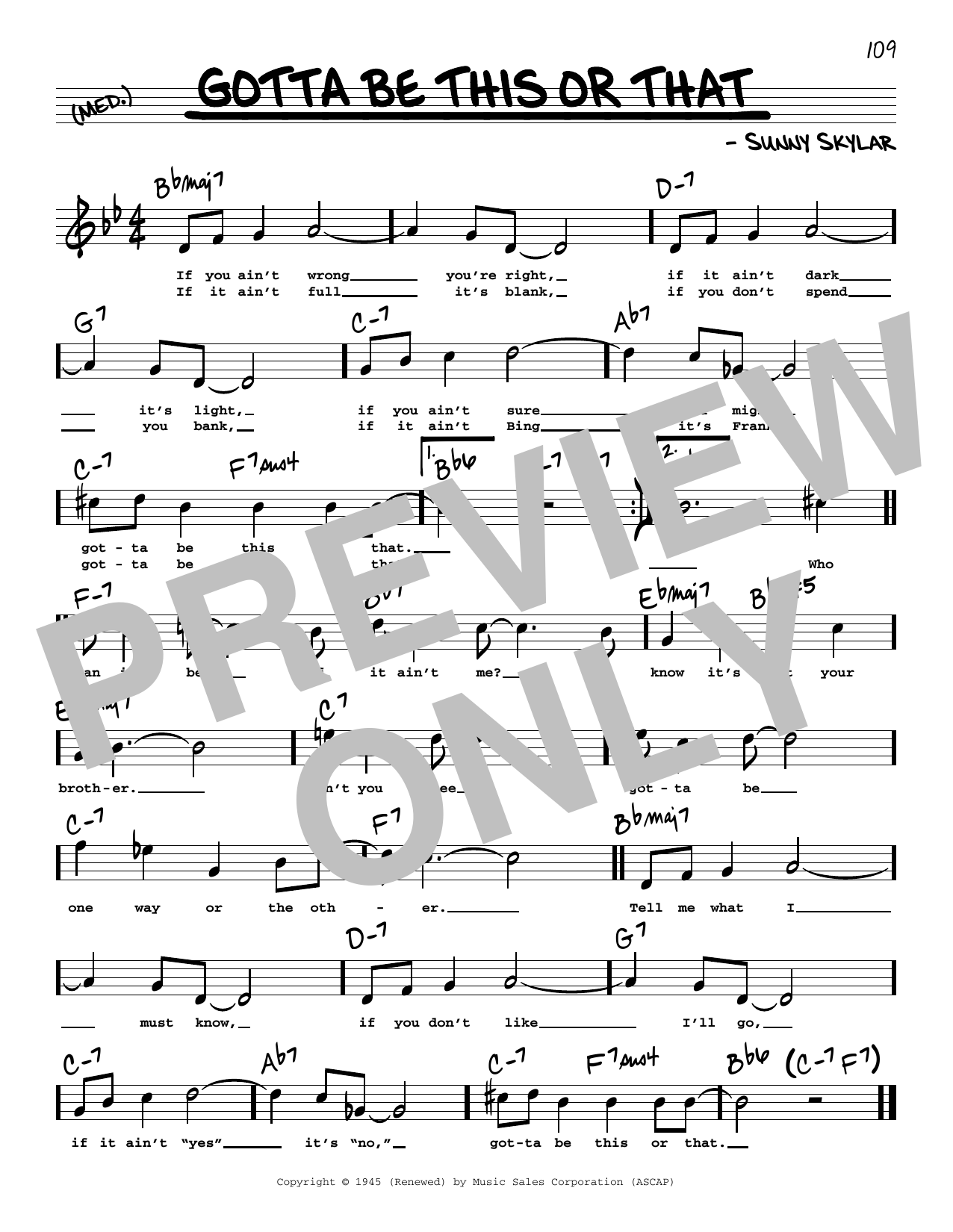 Produktbild zu: Gotta Be This Or That (High Voice)