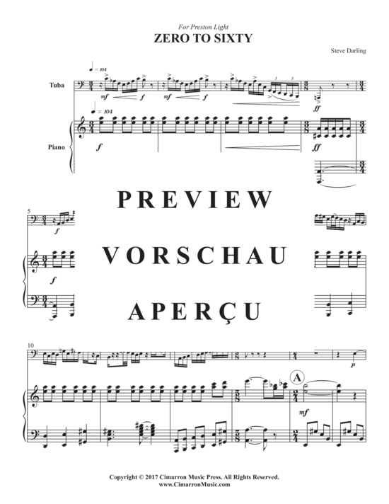 Product gallery: Page 3 of 11 Zero to Sixty , , (tuba + piano)