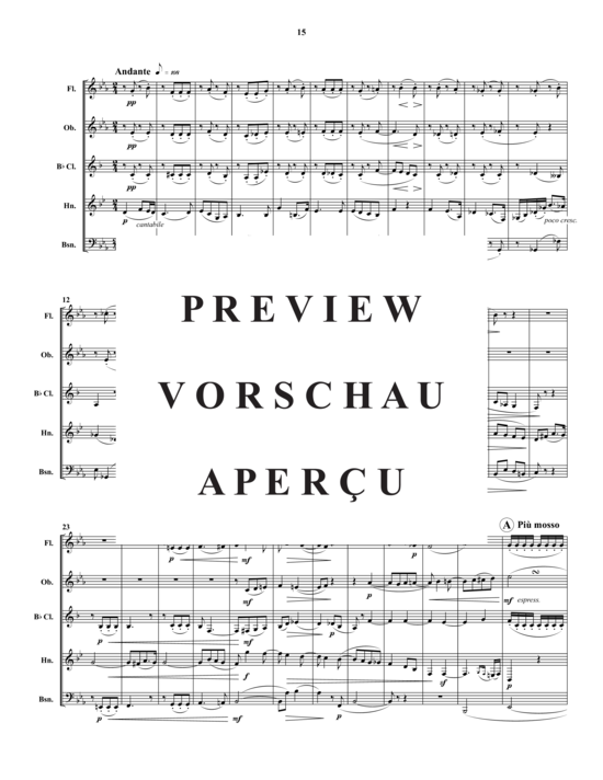 Produktgalerie: Seite 16 von 21 Quintette Pour Instruments a Vent , , (Holzbläser-Quintett)