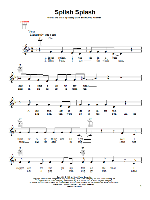 Product gallery: Page 1 of 1 Splish Splash, Bobby Darin