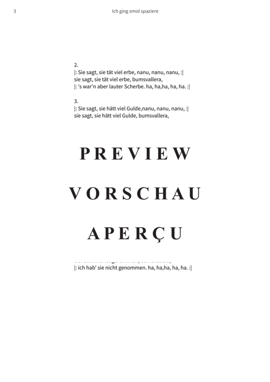 Product gallery: Page 6 of 6 Ich ging emol spaziere , , (vocals + piano, guitar)