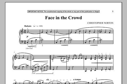 Product gallery: Page 1 of 1 Face In The Crowd, Christopher Norton