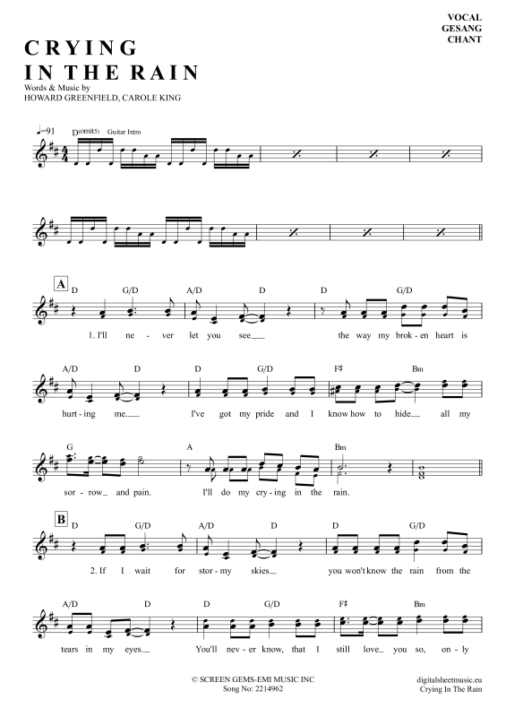 Produktbild zu: Crying In The RainA-Ha