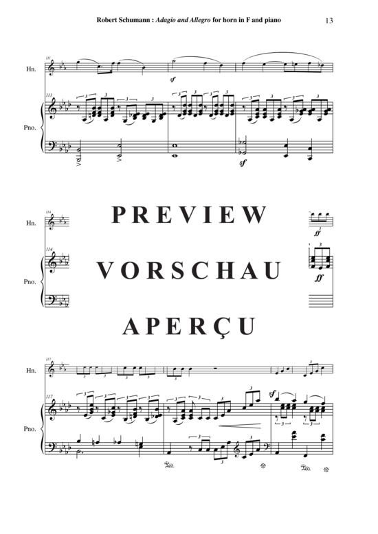 gallery: Adagio und Allegro, Opus 70 , , (Horn in F + Klavier)