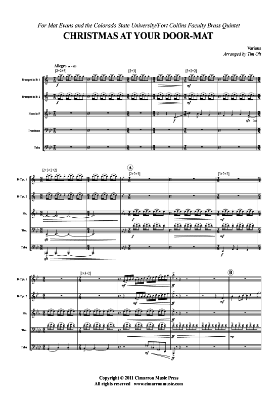 Produktbild zu: Christmas At Your Door-Mat Weihnachts-Medley