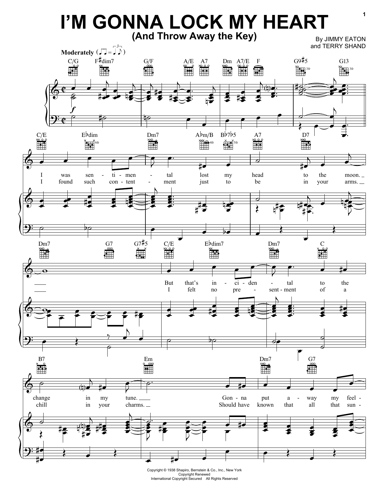 Produktbild zu: I'm Gonna Lock My Heart (And Throw Away The Key)