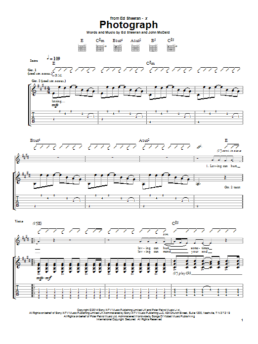 Produktbild zu:  Photograph - Ed Sheeran