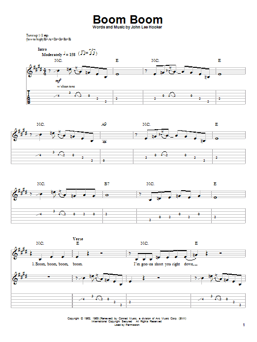 Product gallery: Page 1 of 1 Boom Boom, John Lee Hooker
