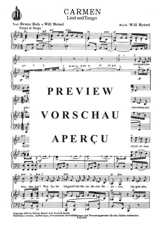 Produktgalerie: Seite 3 von 4 Carmen, , Klavier und Gesang