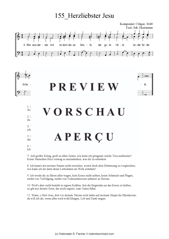 Product picture to: Herzliebster Jesu Crüger, 1640 / Joh. Heermann