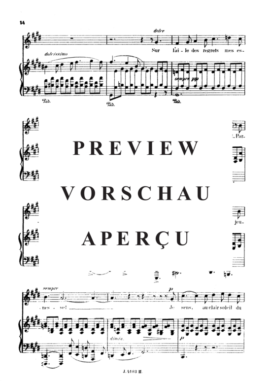 Product gallery: Page 4 of 5 Automne Op.18 No.3, , High Voice and Piano
