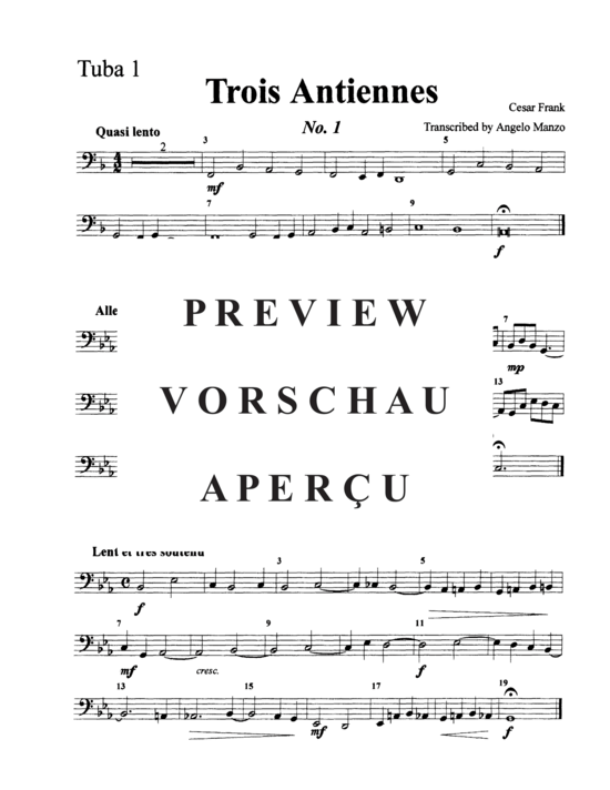 Product gallery: Page 9 of 10 Trois Antiennes , , (Tuba Quartett EETT)