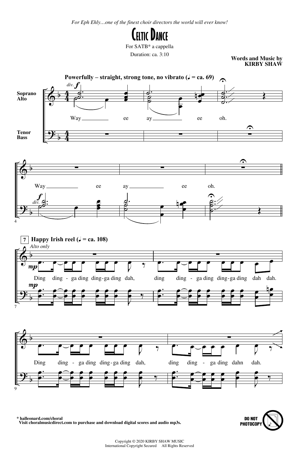 Produktgalerie: Seite 1 von 1 Celtic Dance, Kirby Shaw, Chor
