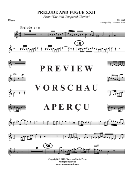 Produktgalerie: Seite 10 von 10 Prelude und Fugue XXII , , (Blechbläserquintett)