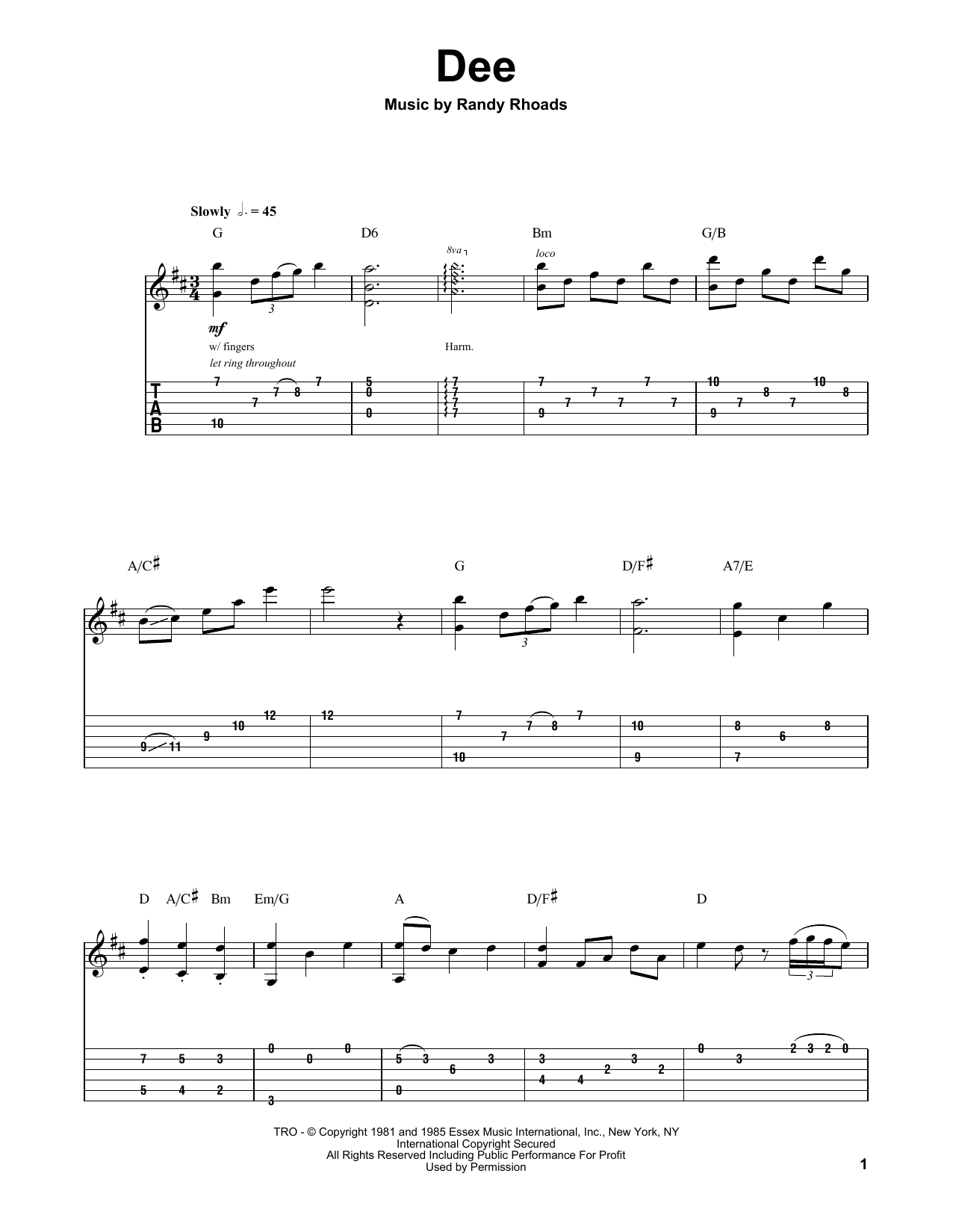 Product gallery: Page 1 of 1 Dee, Randy Rhoads