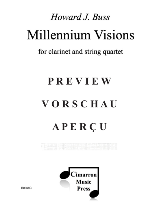 gallery: Millennium Visions , , (Klarinette und Streichquartett)