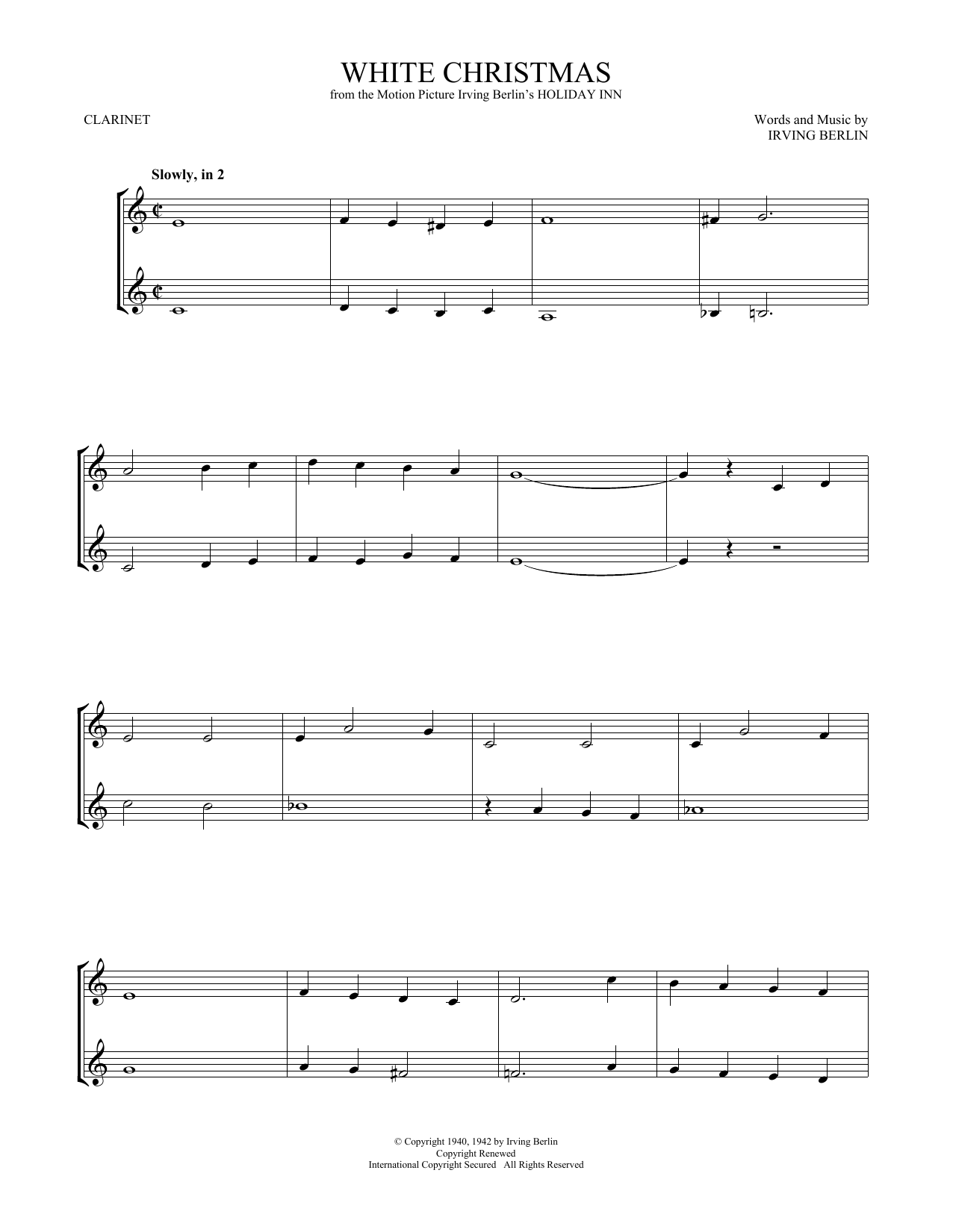 Product picture to:  White Christmas - Irving Berlin