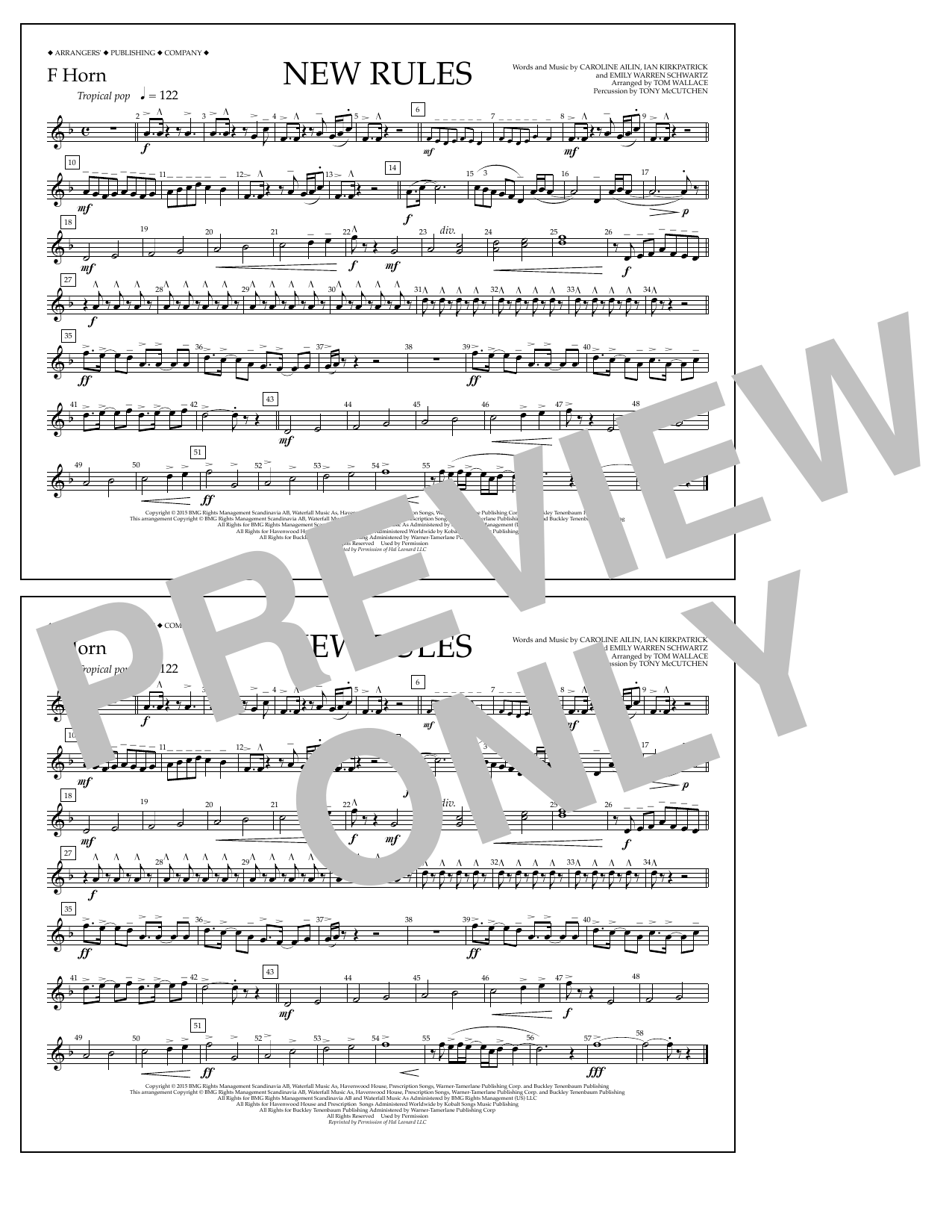 Product picture to: New Rules - F Horn