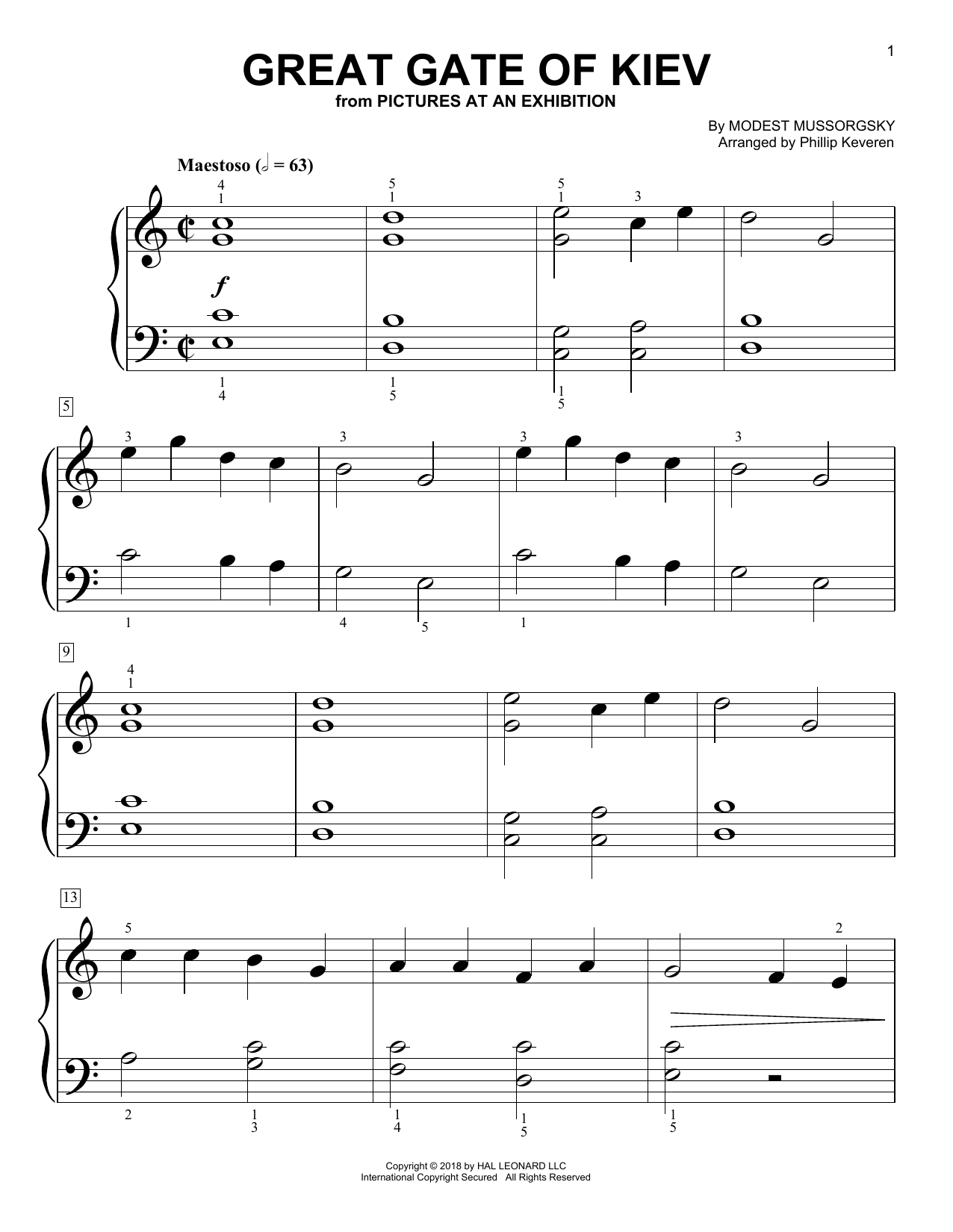 Produktbild zu: Great Gate Of Kiev (arr. Phillip Keveren)