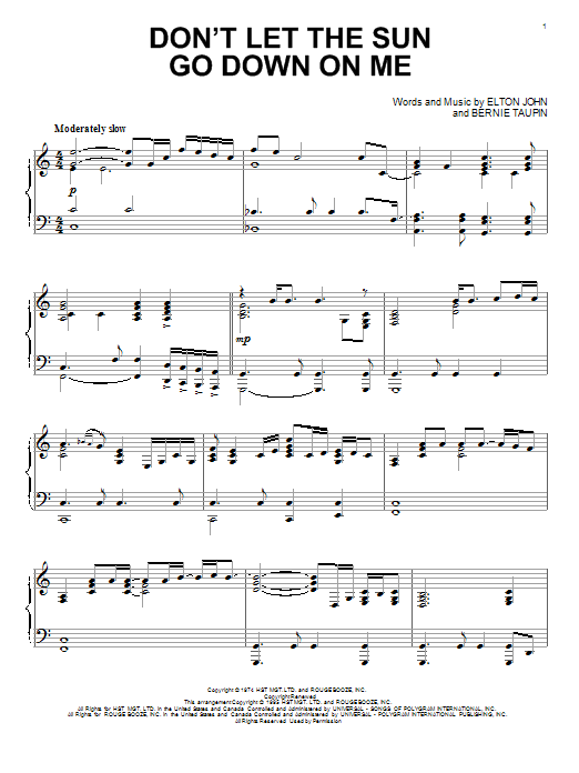 Product gallery: Page 1 of 1 Don't Let The Sun Go Down On Me, Elton John